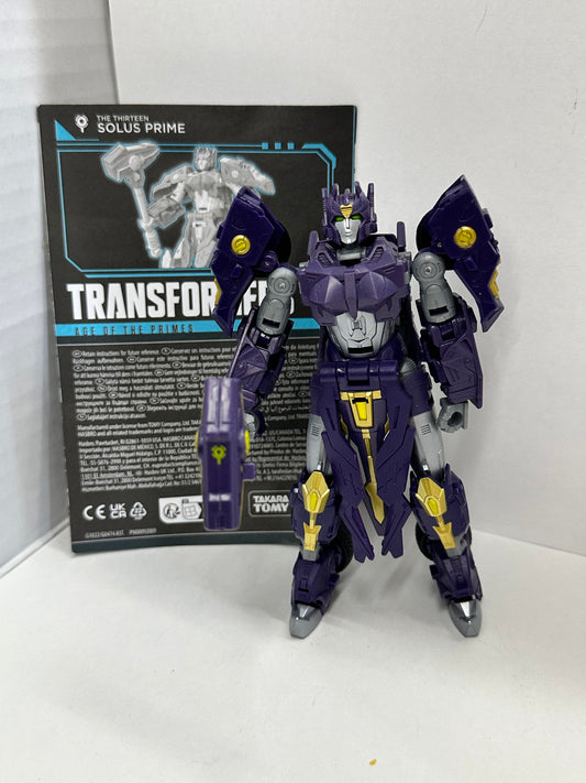 Transformers Age of the Primes Deluxe Class Solus Prime Hasbro 2026 Complete