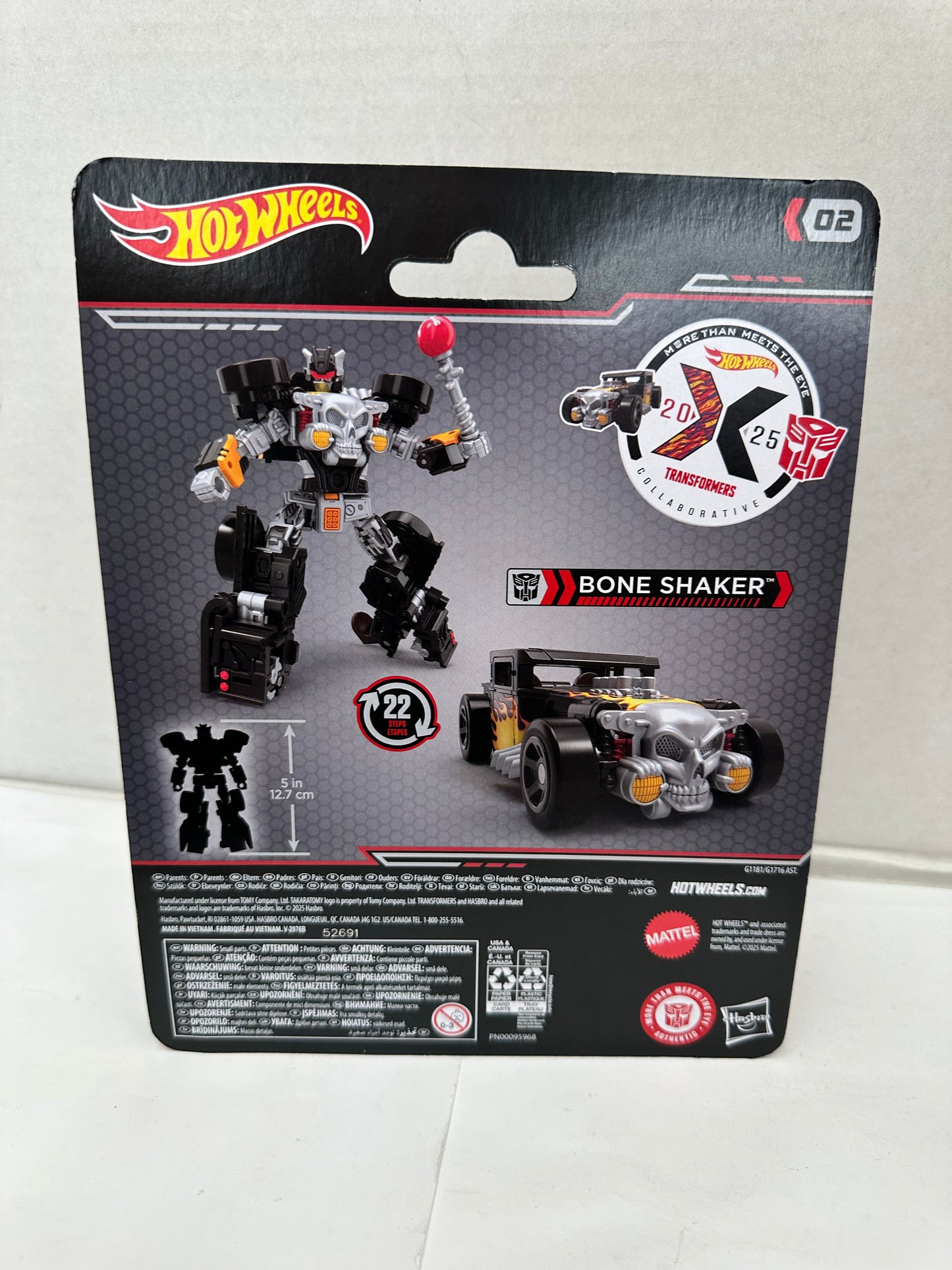 Hasbro & Mattel Collaborative Transformers x Hot Wheels Autobot BONE SHAKER!