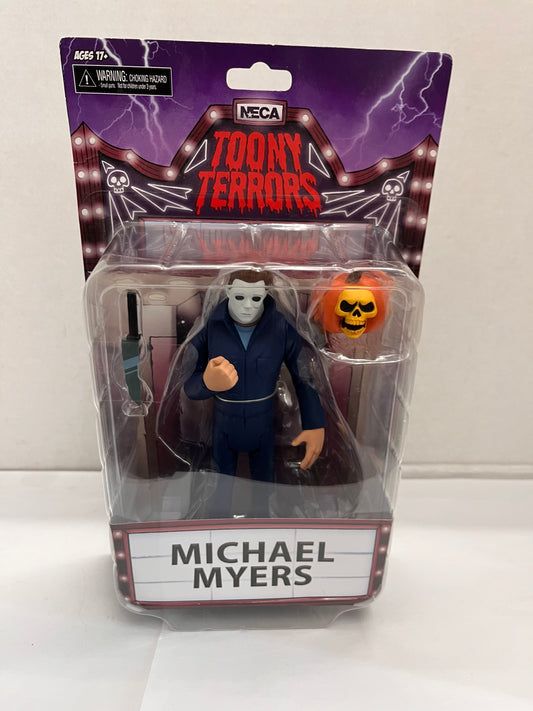 NECA Toony Terrors Michael Myers 6" Action Figure With Knife & Pumpkin