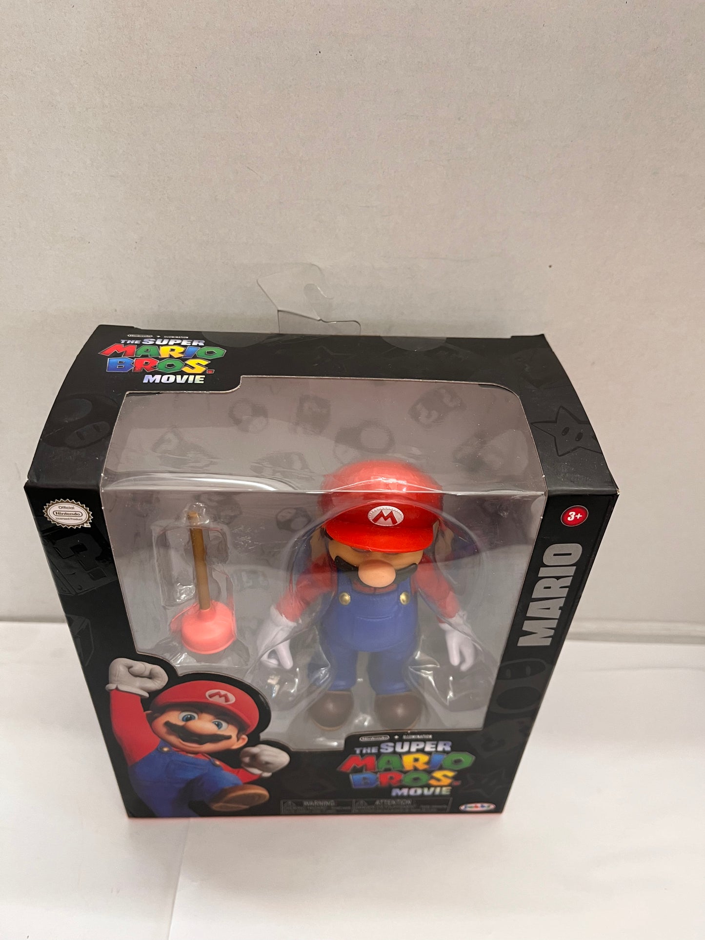 The Super Mario Bros Movie 5" Mario Figure W/ Plunger Jakks Nintendo