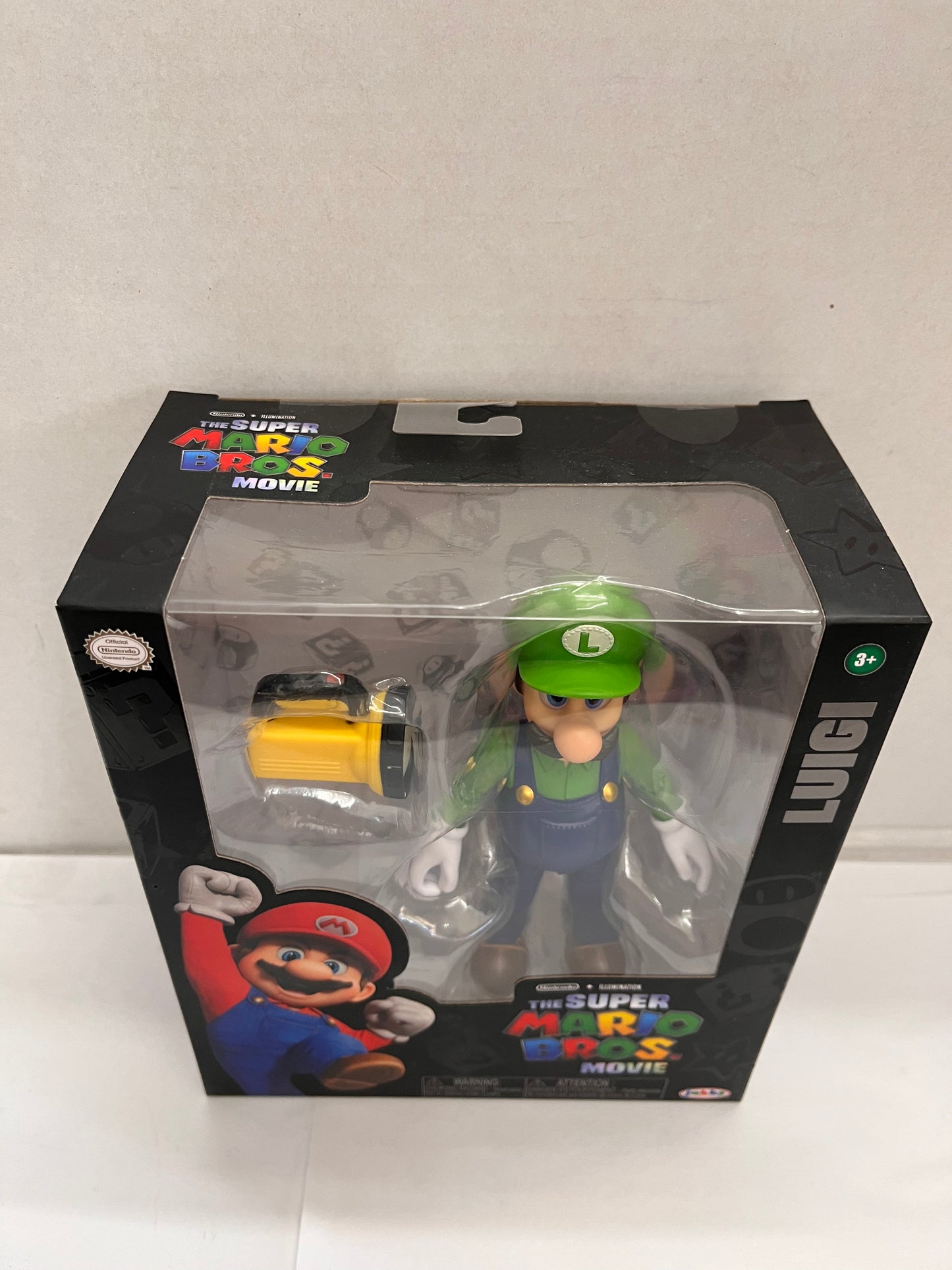 The Super Mario Bros. Movie 2023 Luigi Action Figure w Lantern