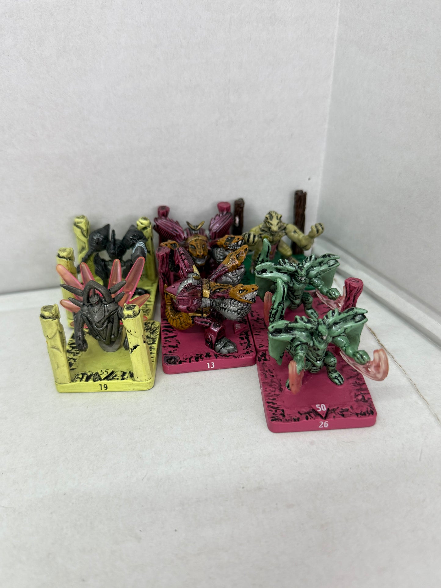 2004 TAKARA WIZARD OF THE COAST HASBRO MINI FIGURES LOT OF 7