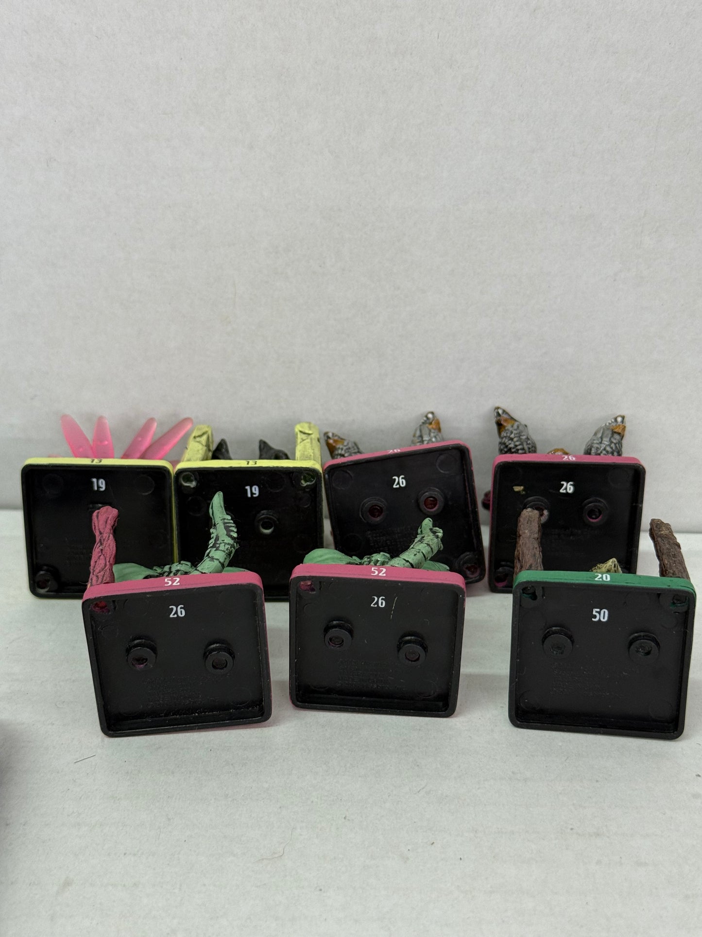 2004 TAKARA WIZARD OF THE COAST HASBRO MINI FIGURES LOT OF 7