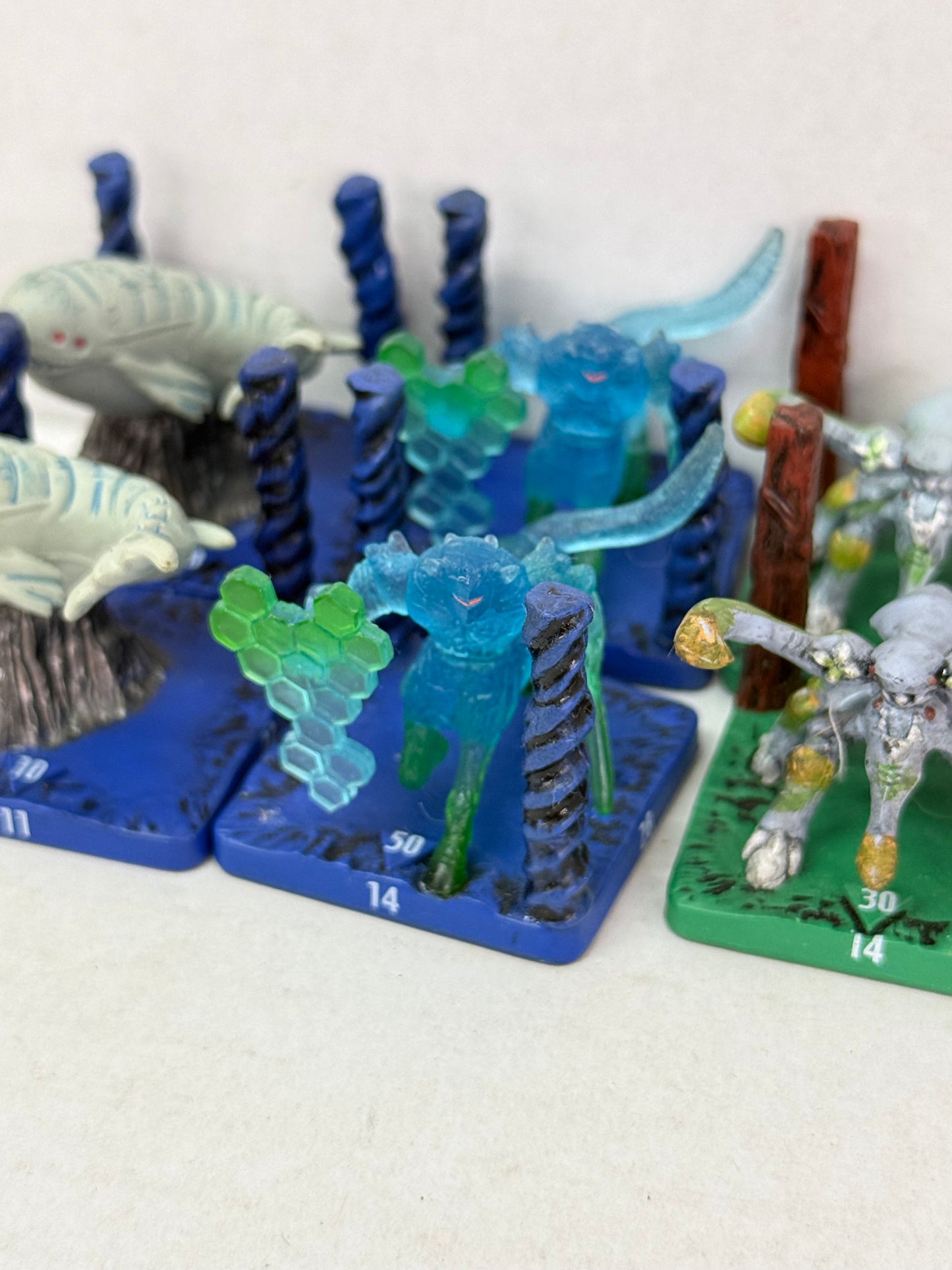 2003 TAKARA WIZARD OF THE COAST HASBRO MINI FIGURES LOT OF 9