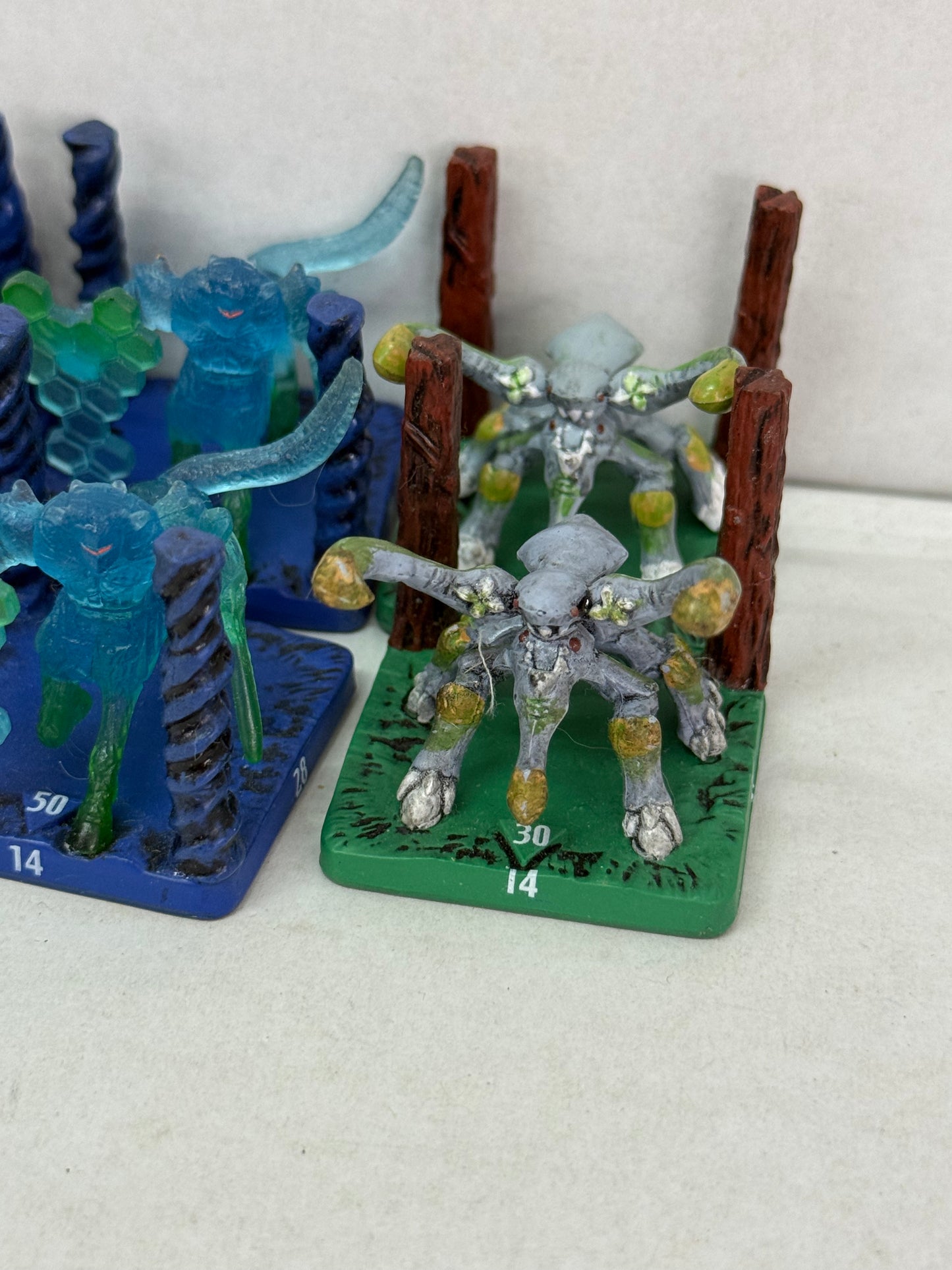 2003 TAKARA WIZARD OF THE COAST HASBRO MINI FIGURES LOT OF 9