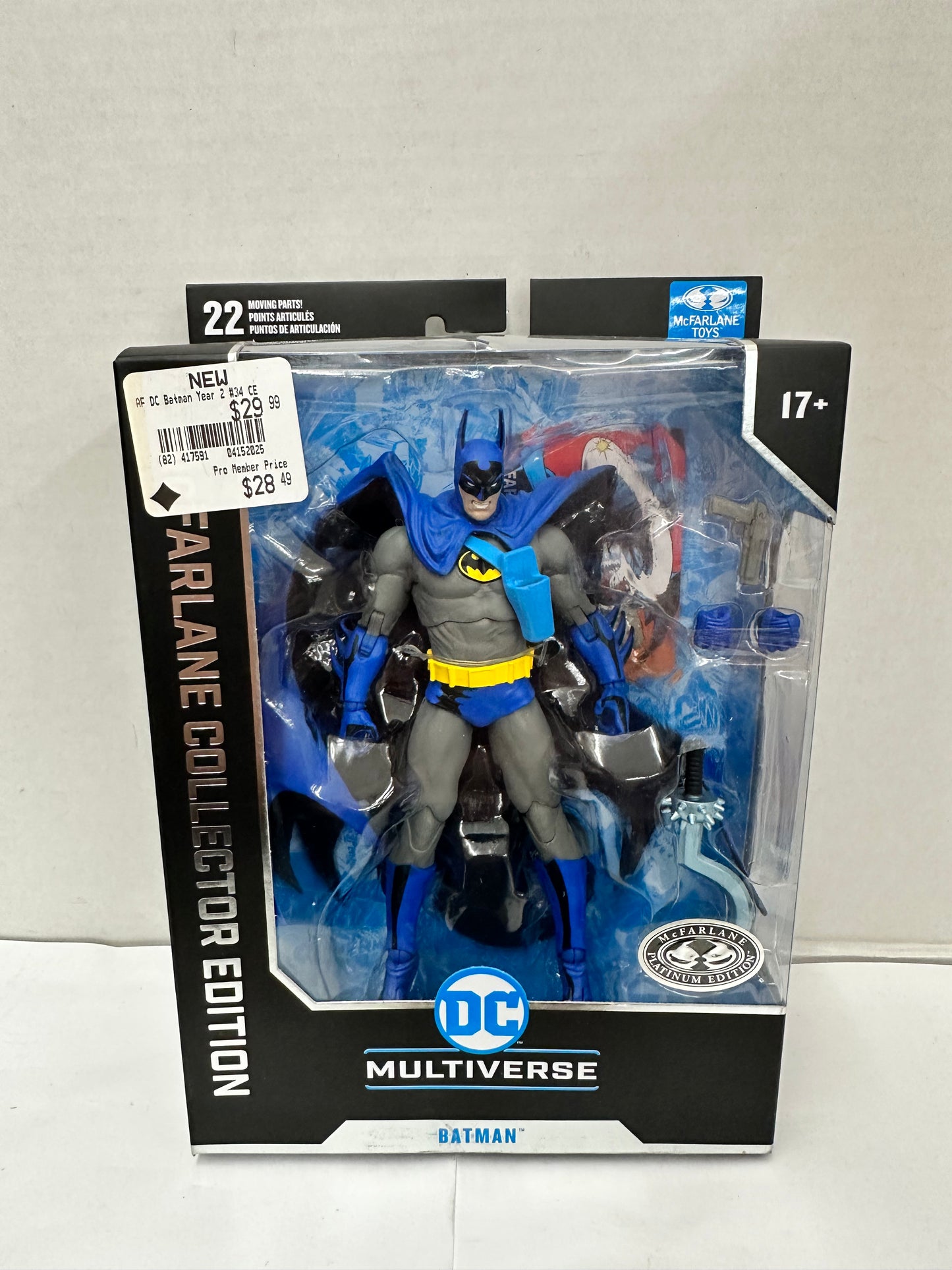 Mcfarlane DC Multiverse BATMAN YEAR TWO PLATINUM CHASE Collector's Ed. 2 Sealed