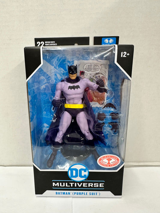 McFarlane DC Multiverse Batman Purple Suit Red Platinum Edition Detective Comics