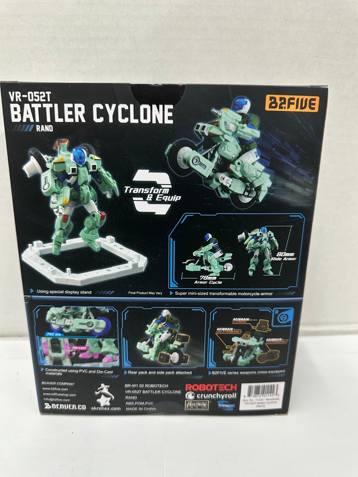Toynami Robotech VR-052T Battler Cyclone Rand NEW