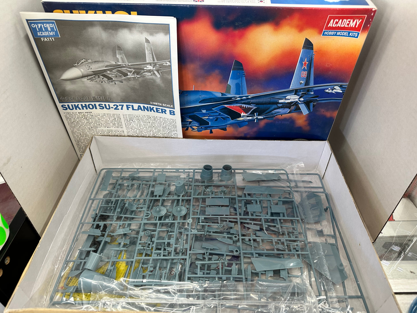 Academy 1/48 Scale Sukhoi SU-27 Flanker B - Open Box