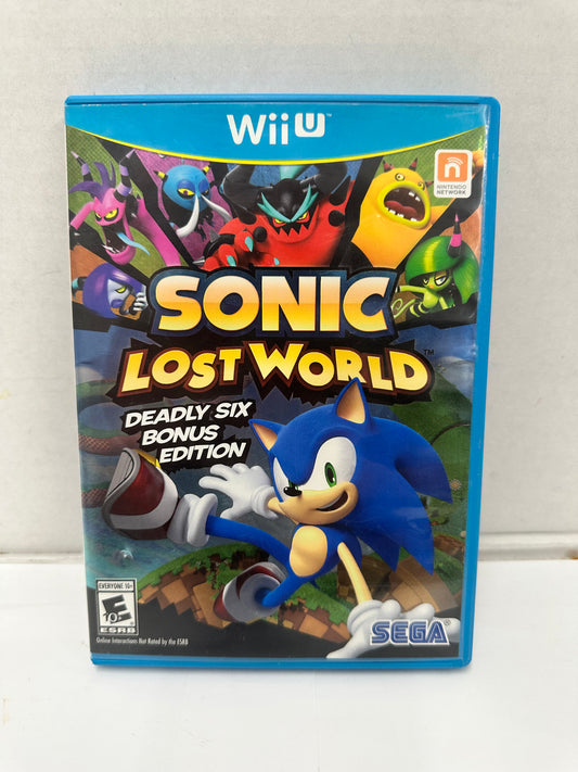 Sonic Lost World Deadly Six Bonus Edition (Nintendo Wii U, 2013) Working