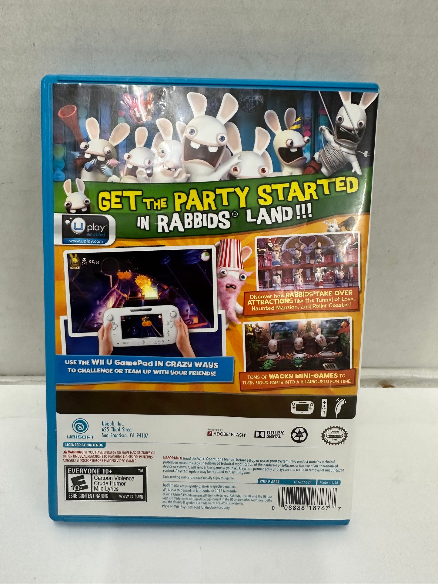 Rabbids Land (Nintendo Wii U, 2012) Complete CIB