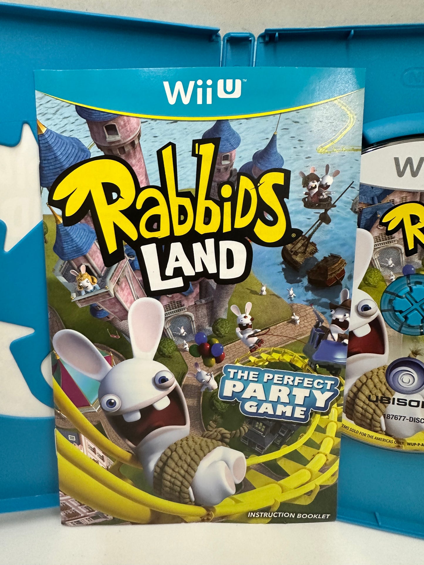 Rabbids Land (Nintendo Wii U, 2012) Complete CIB