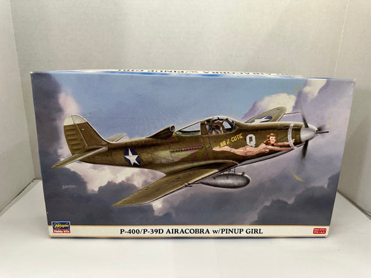 1/48 P-400/P-39D Airacobra W/Pinup Girl Plastic Model Kit