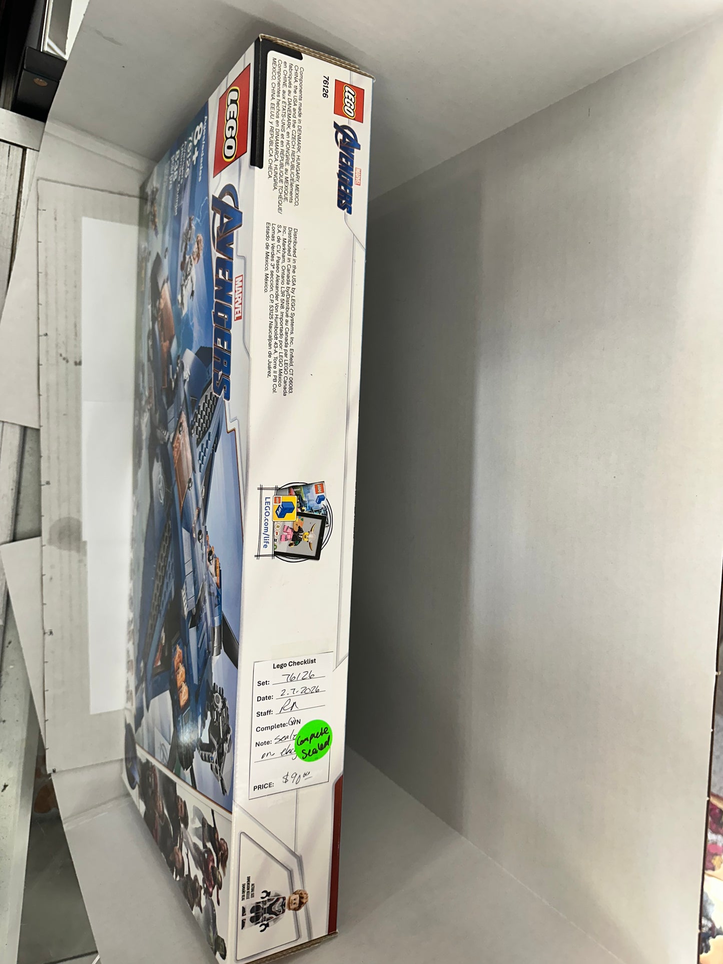 LEGO Marvel Avengers 76126 Avengers Ultimate Quinjet New & Sealed (838 pcs)