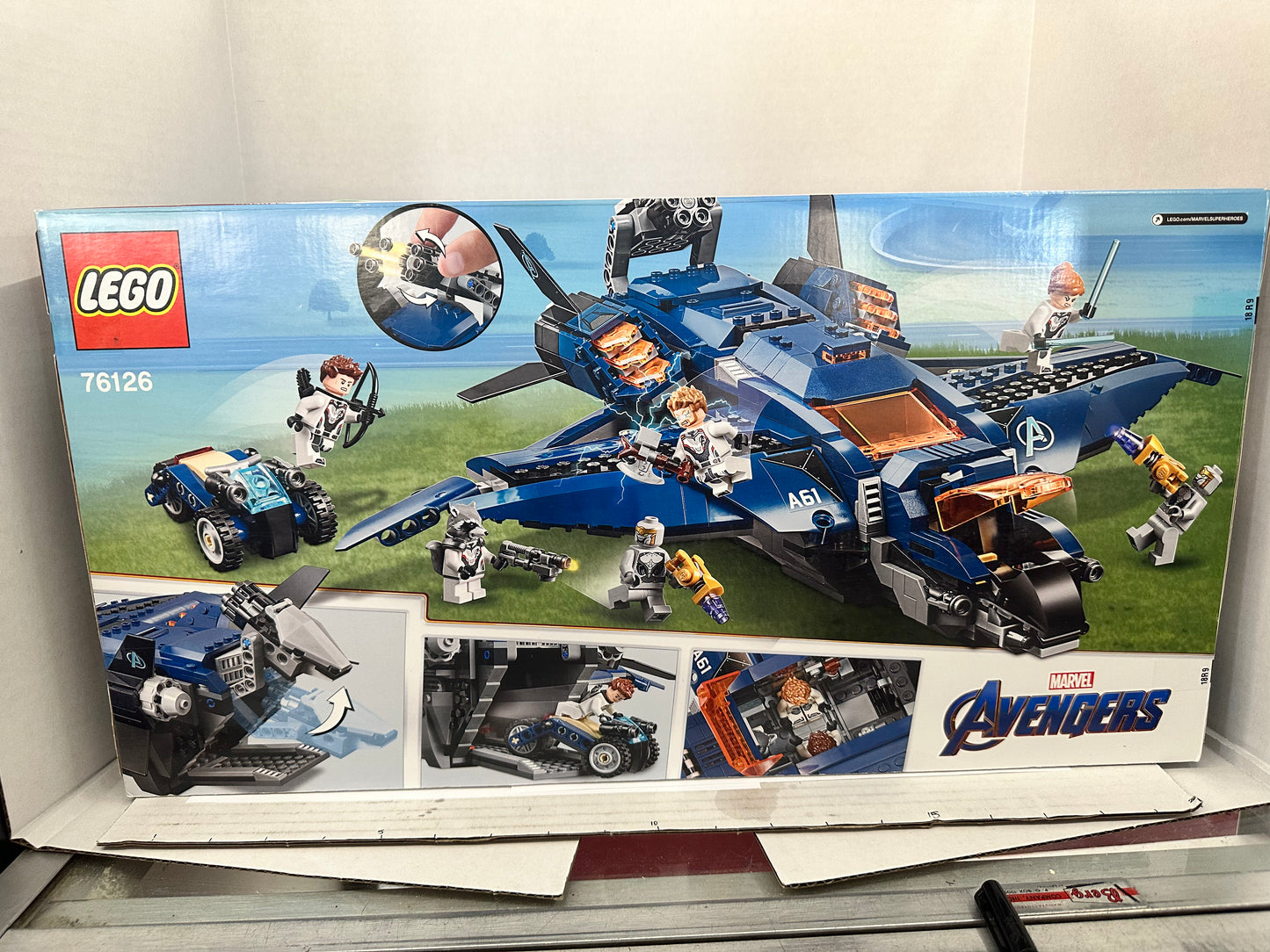 LEGO Marvel Avengers 76126 Avengers Ultimate Quinjet New & Sealed (838 pcs)