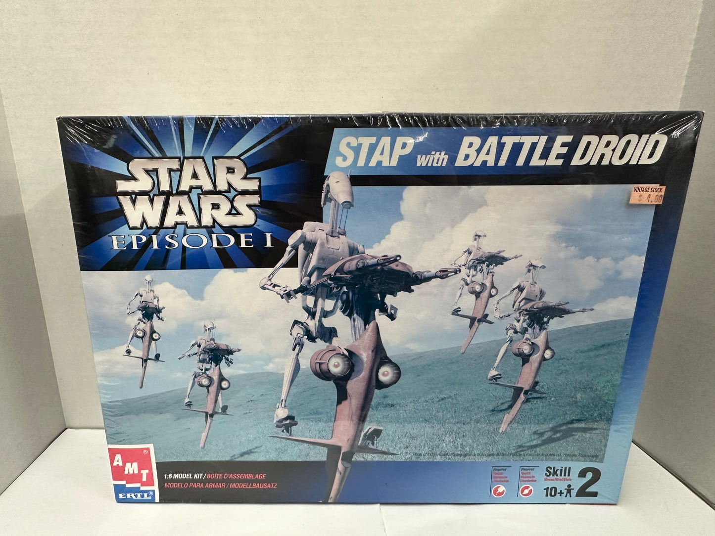 Star Wars 1999 Stap Battle Droid AMT ERTL 1/6 Scale Model Kit Sealed