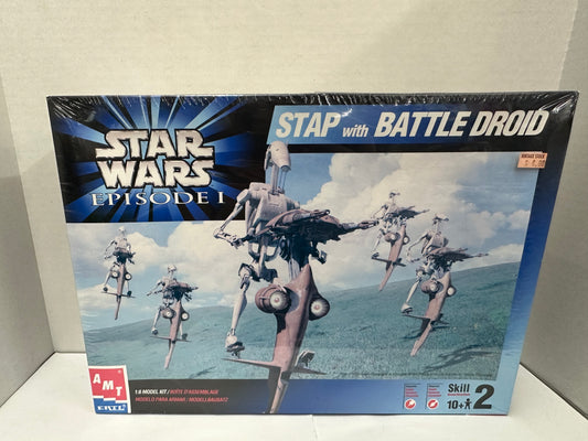 Star Wars 1999 Stap Battle Droid AMT ERTL 1/6 Scale Model Kit Sealed