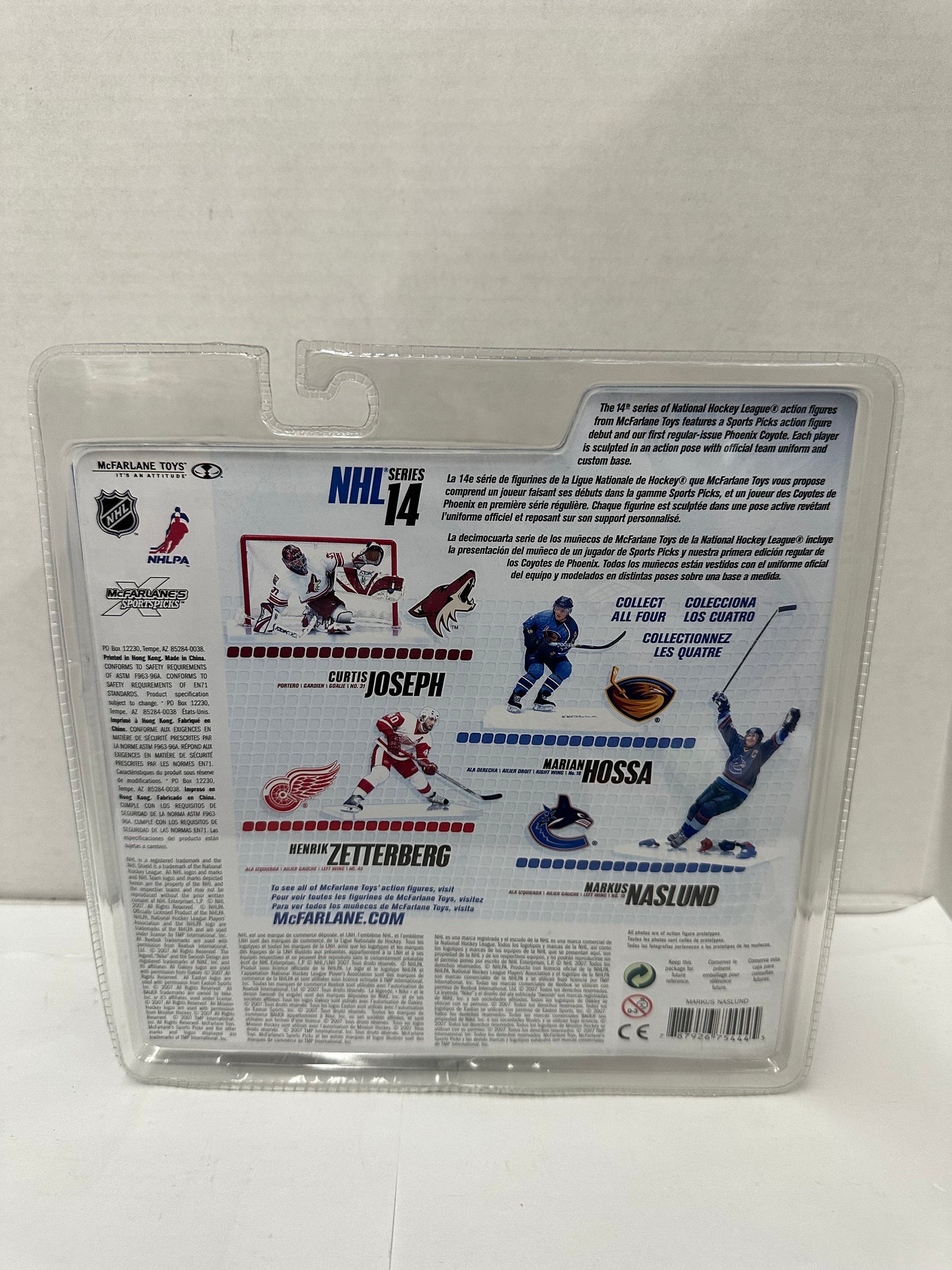 2007 McFarlane Sports Picks Markus Naslund Canucks NHL Hockey Figure NEW