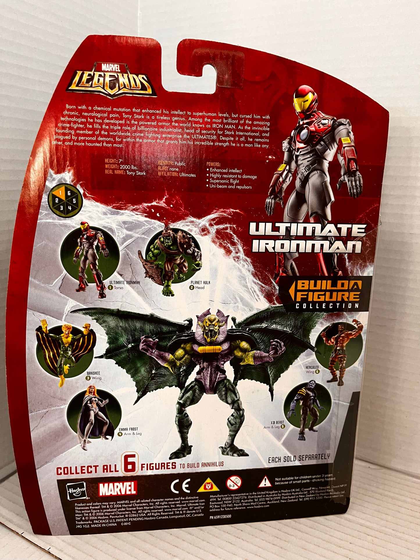Marvel Legends ULTIMATE IRON MAN Action Figure Annihilus Series BAF Hasbro 2006