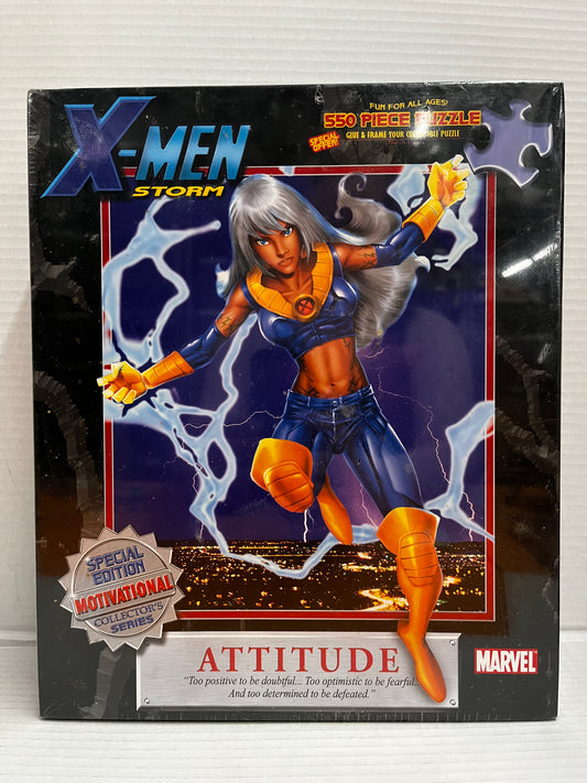Marvel X-Men Storm Puzzle Collector's Series 550 Pc Puzzle Sealed Motivational