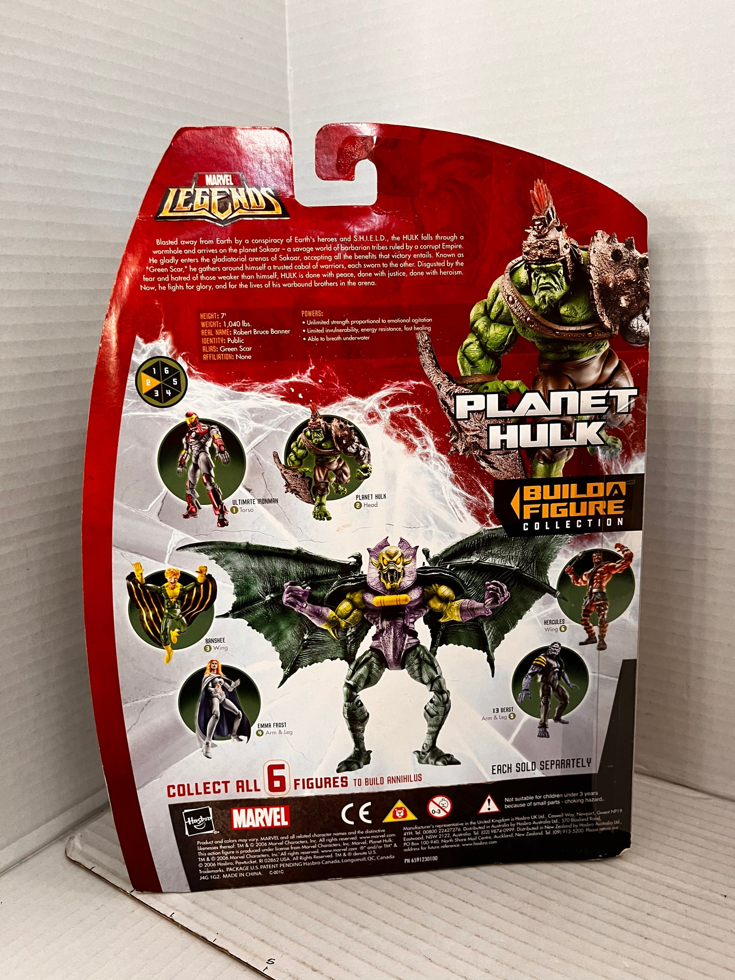 MARVEL LEGENDS PLANET HULK SILVER ARM VARIANT FIGURE ANNIHILUS BAF