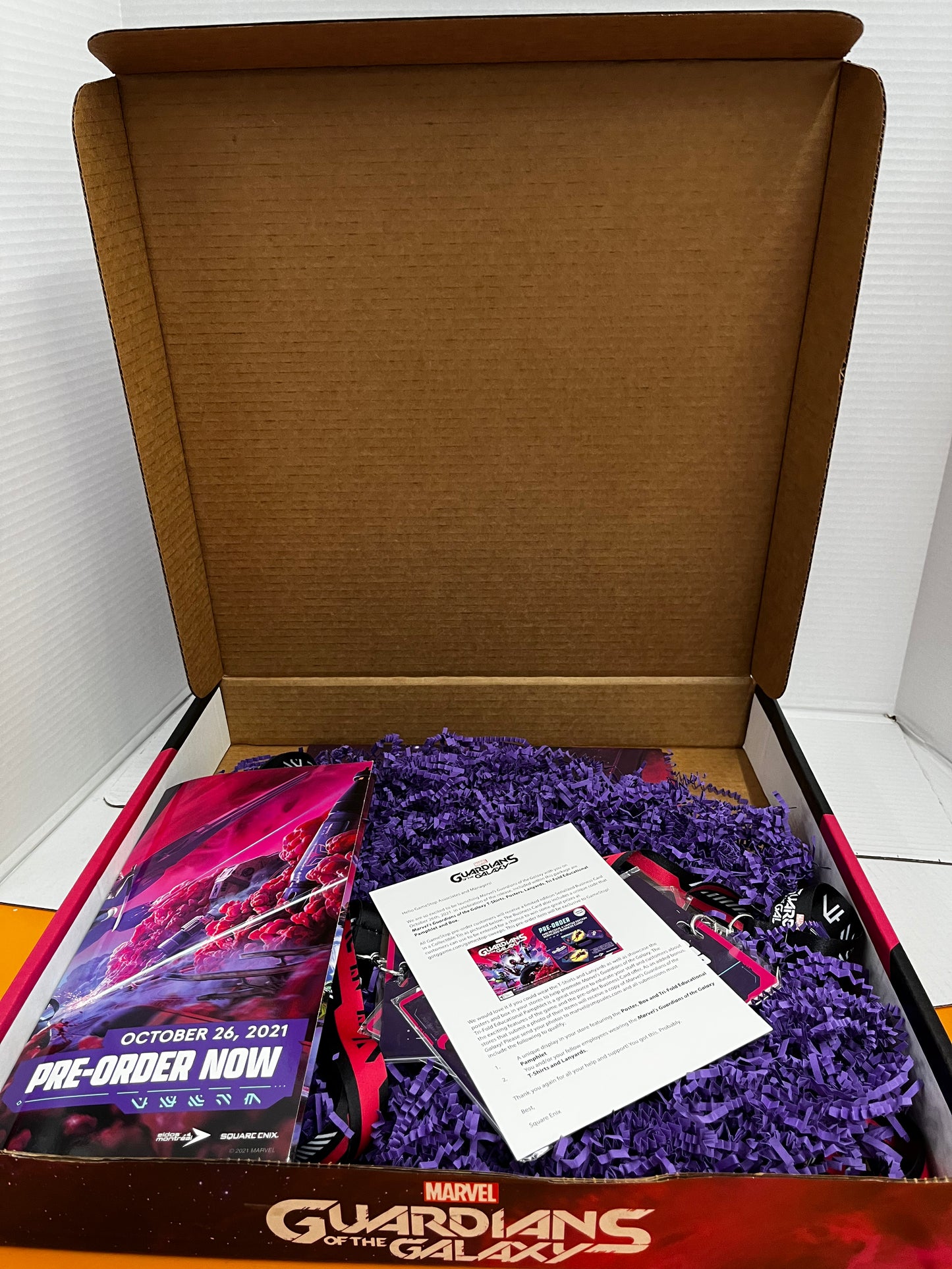 Marvel Guardians Of The Galaxy GameStop Exclusive Collectible Box