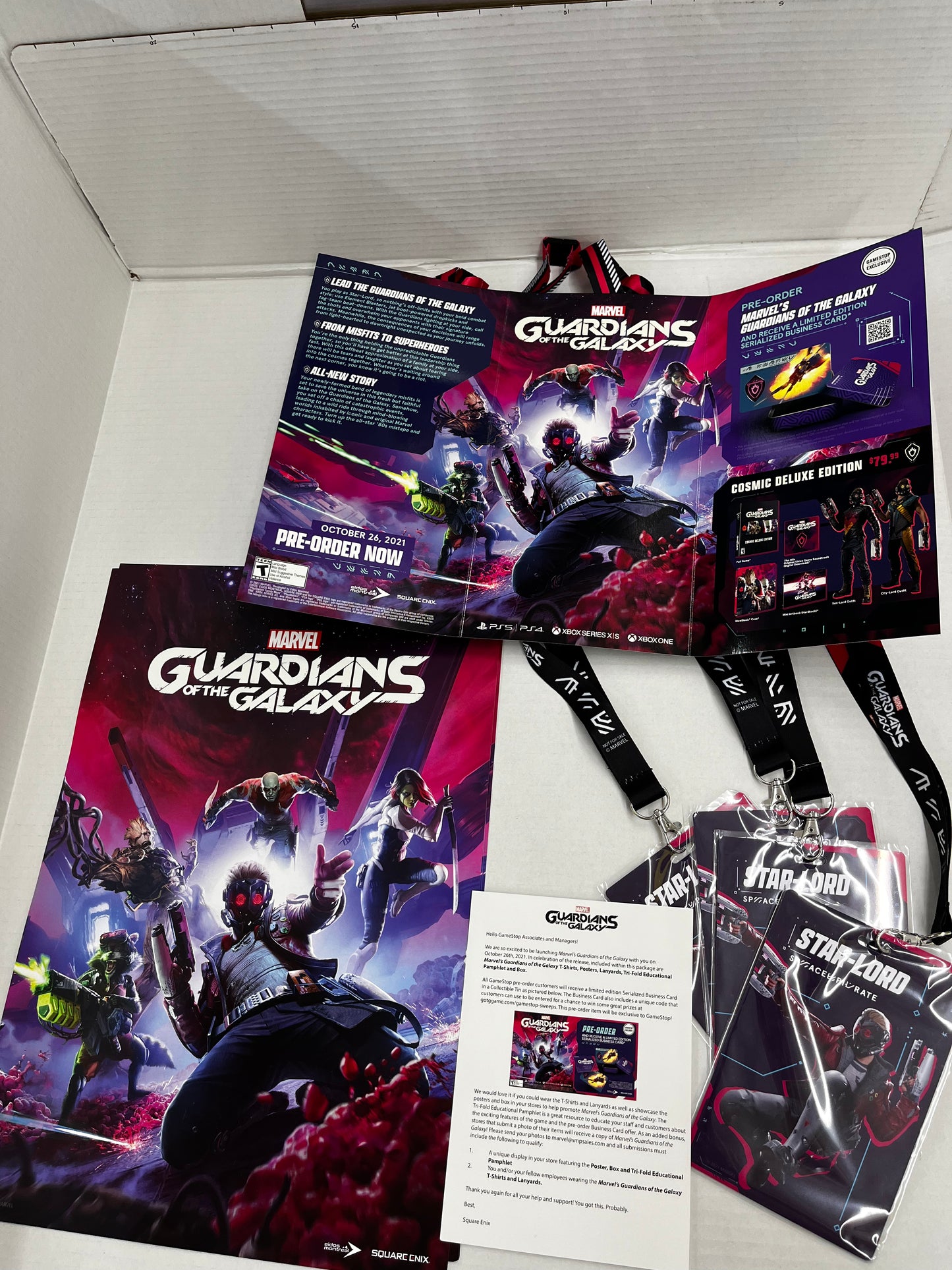 Marvel Guardians Of The Galaxy GameStop Exclusive Collectible Box