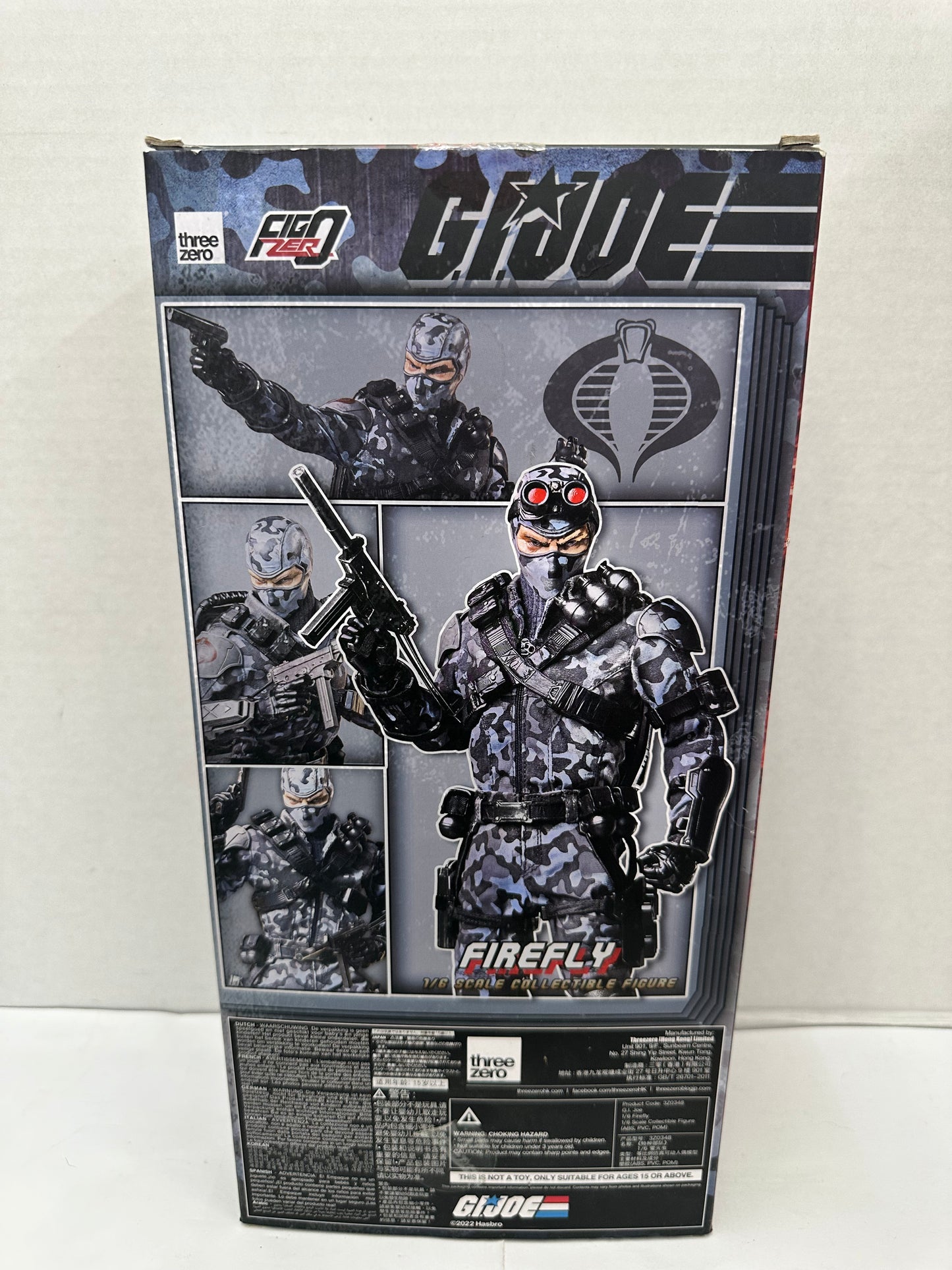 ThreeZero GI Joe FIREFLY 1:6 Scale Collectible Figure Hasbro Open Box