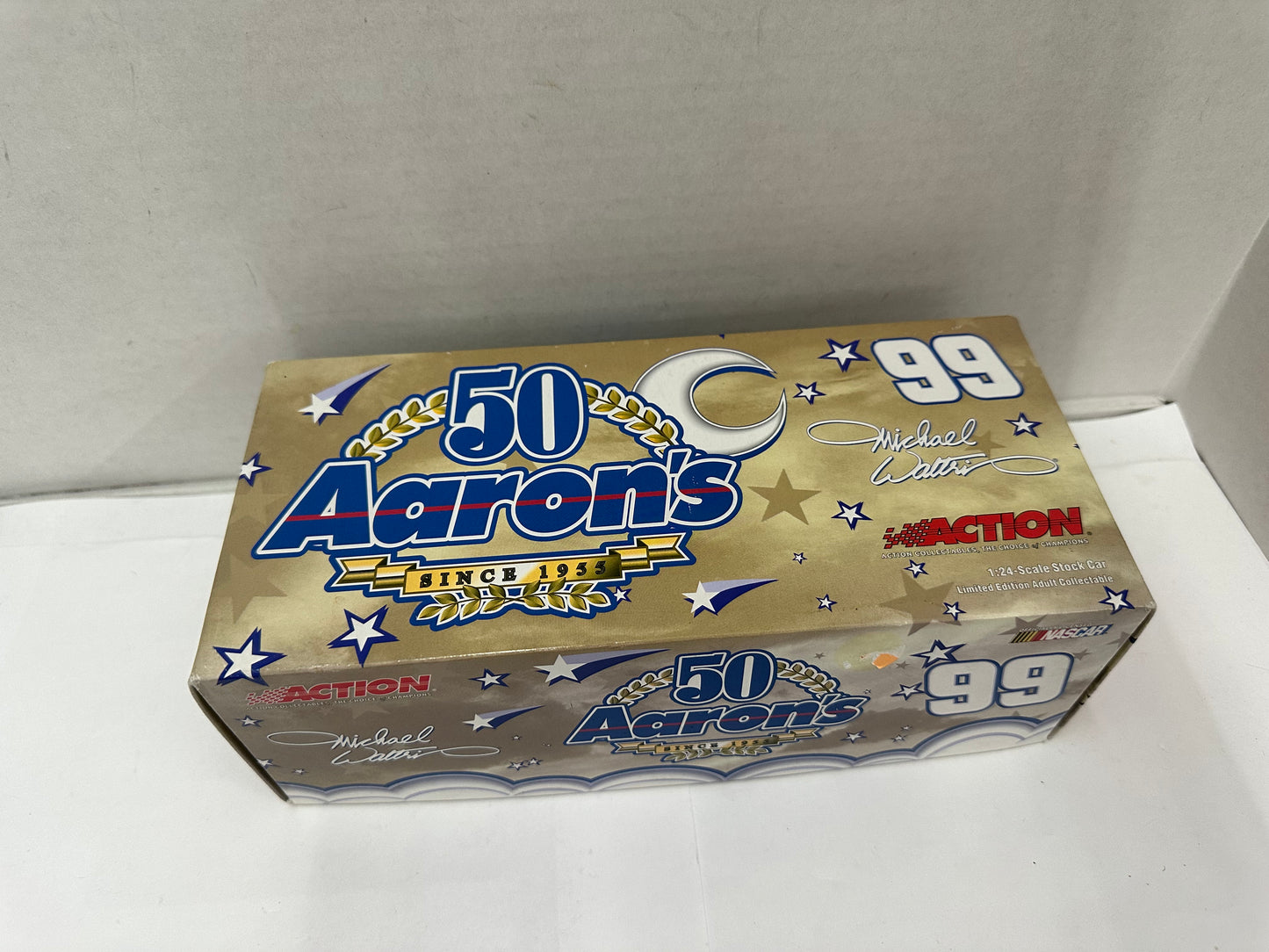 #99 Aaron's 50th Anniversary 1:24 Michael Waltrip Diecast Car Open Box