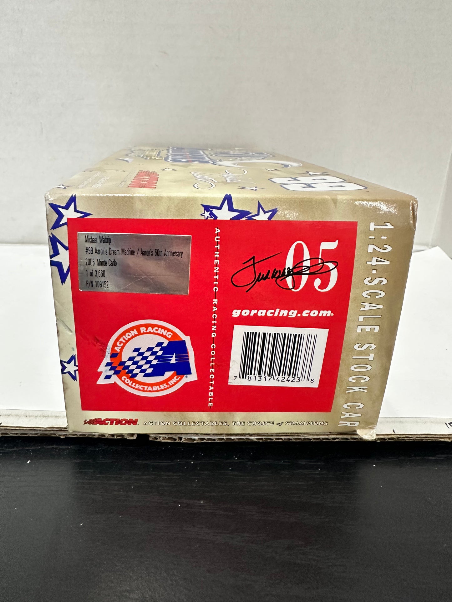 #99 Aaron's 50th Anniversary 1:24 Michael Waltrip Diecast Car Open Box