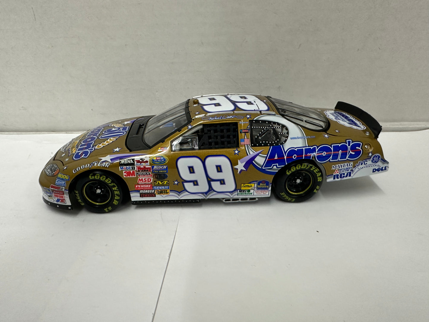 #99 Aaron's 50th Anniversary 1:24 Michael Waltrip Diecast Car Open Box