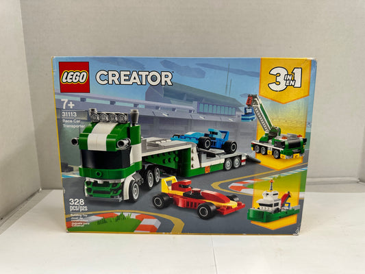 LEGO Creator 3in1 Race Car Transporter 31113 Building Kit 328pcs  2021 New