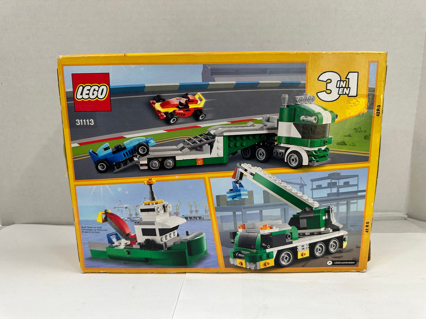 LEGO Creator 3in1 Race Car Transporter 31113 Building Kit 328pcs  2021 New