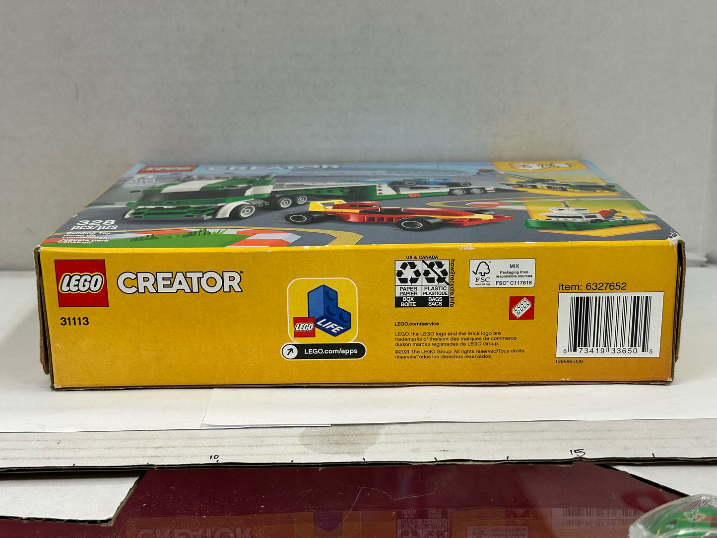 LEGO Creator 3in1 Race Car Transporter 31113 Building Kit 328pcs  2021 New