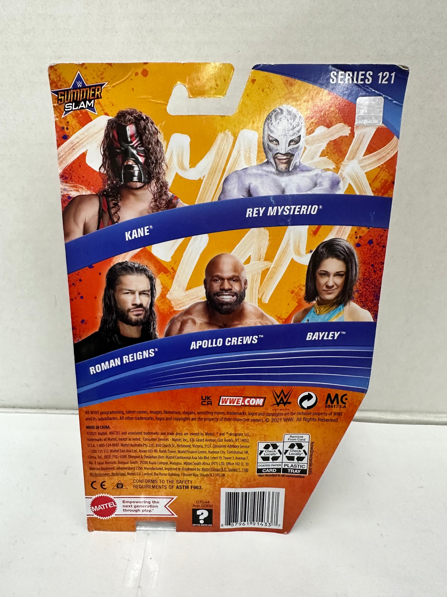 APOLLO CREWS WWE Mattel Basic Series 121 SummerSlam Figure