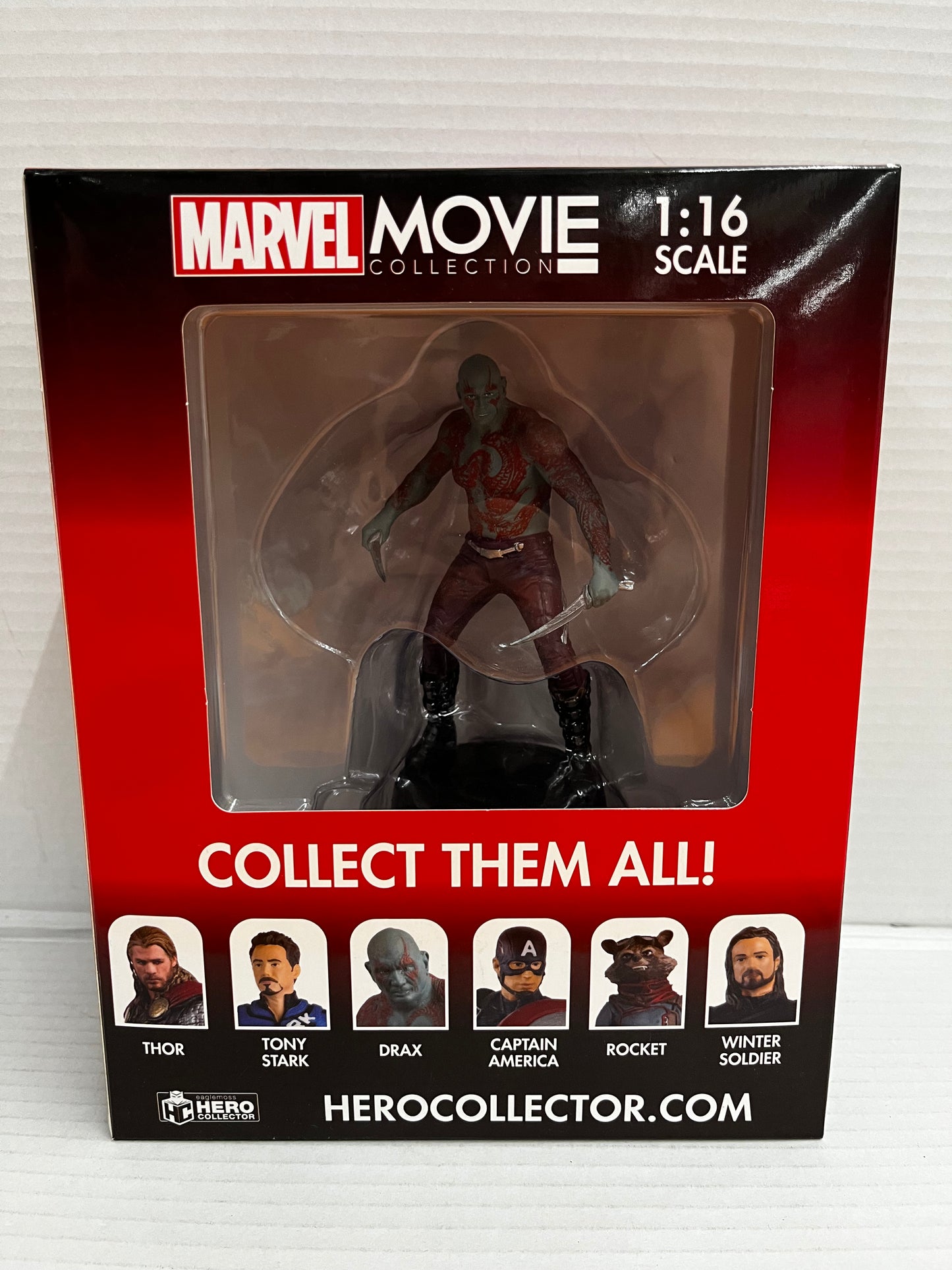 Marvel Movie Eaglemoss UK Drax from Guardians Galaxy Figurine + Magazine