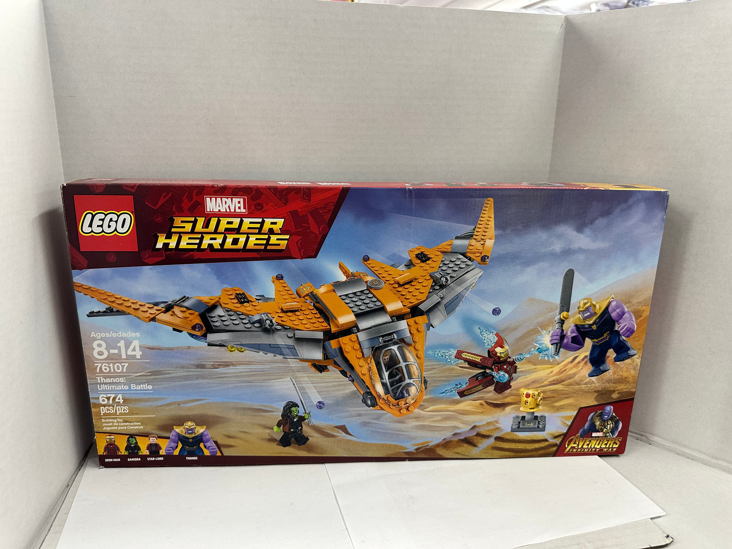 LEGO 76107 Marvel Super Heroes Thanos: Ultimate Battle NEW SEALED RETIRED