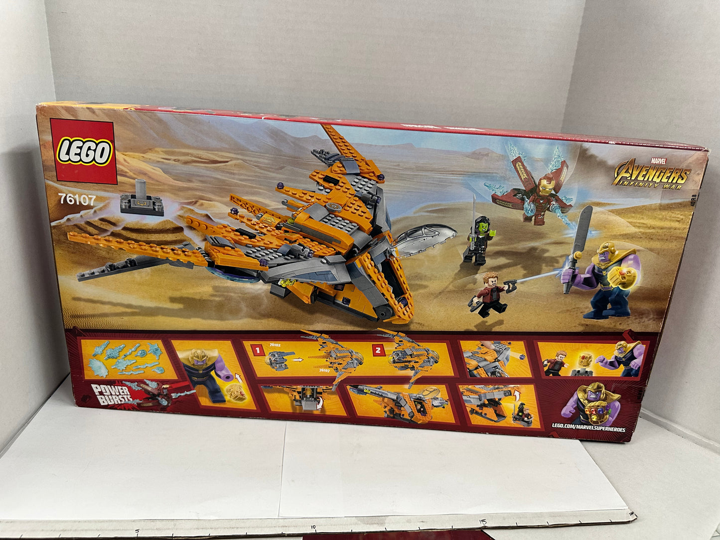 LEGO 76107 Marvel Super Heroes Thanos: Ultimate Battle NEW SEALED RETIRED