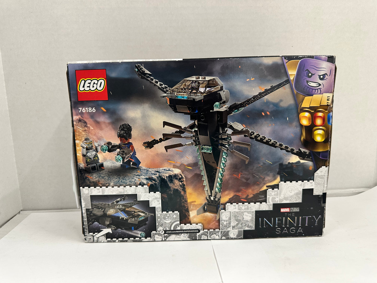 Lego 76186 Marvel Infinity Saga Black Panther Dragon Flyer 202 Pieces New Sealed