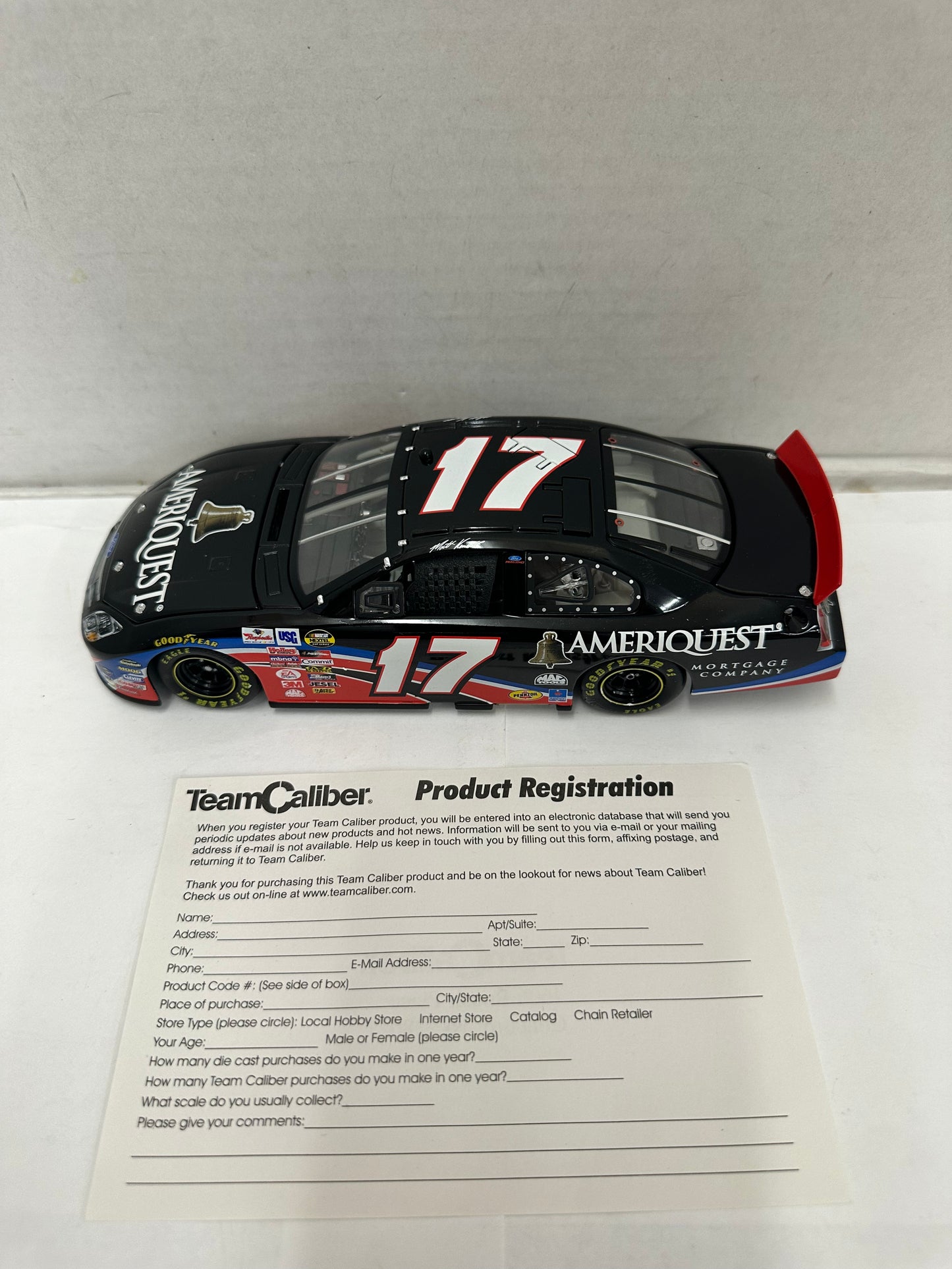 2006 1:24 Scale Diecast #17 Matt Kenseth Ameriquest Ford Fusion NASCAR