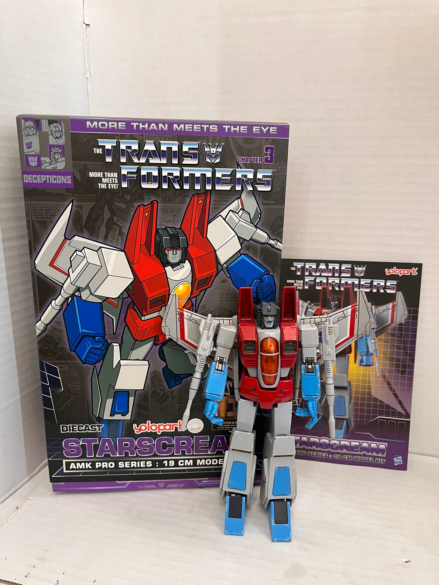 Yolopark G1 Starscream AMK Pro 19 CM Model Kit Diecast Transformers Complete