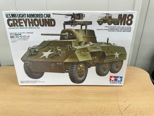 Tamiya 35228 WWII US M8 Greyhound Light Armored Car 1/35 Scale Plastic Model Kit