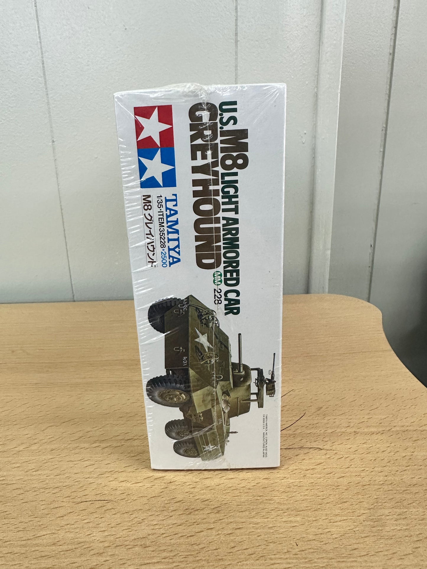 Tamiya 35228 WWII US M8 Greyhound Light Armored Car 1/35 Scale Plastic Model Kit