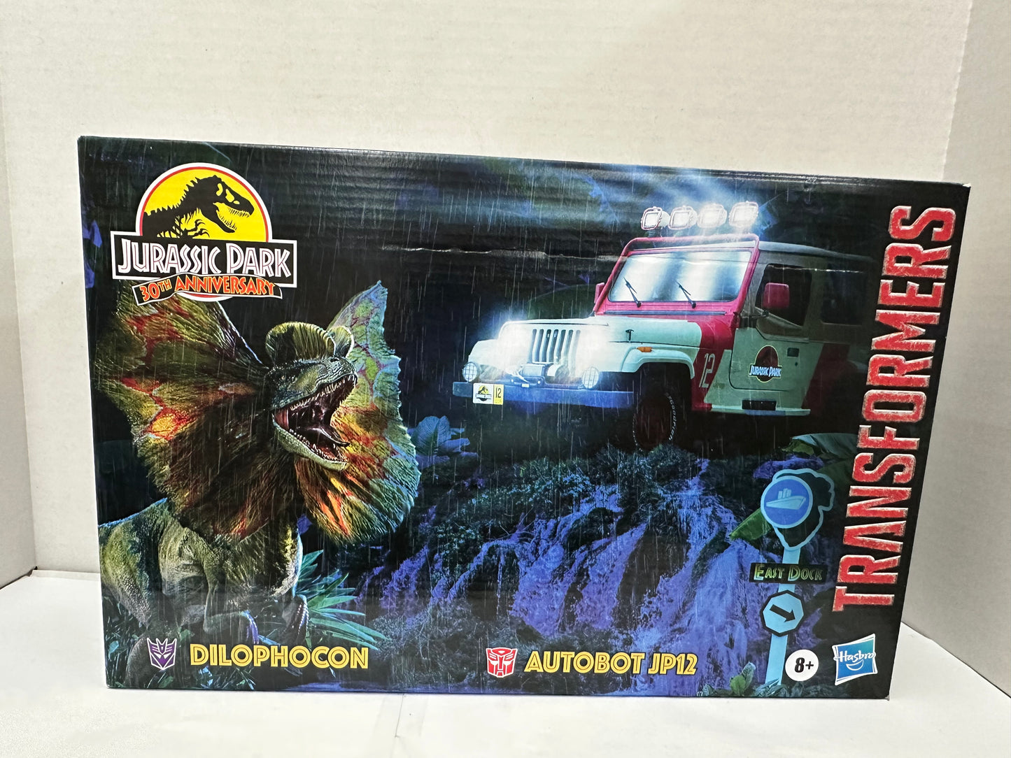 Transformers x Jurassic Park Dilophocon & Autobot JP12 Figure 2 Pack Hasbro New
