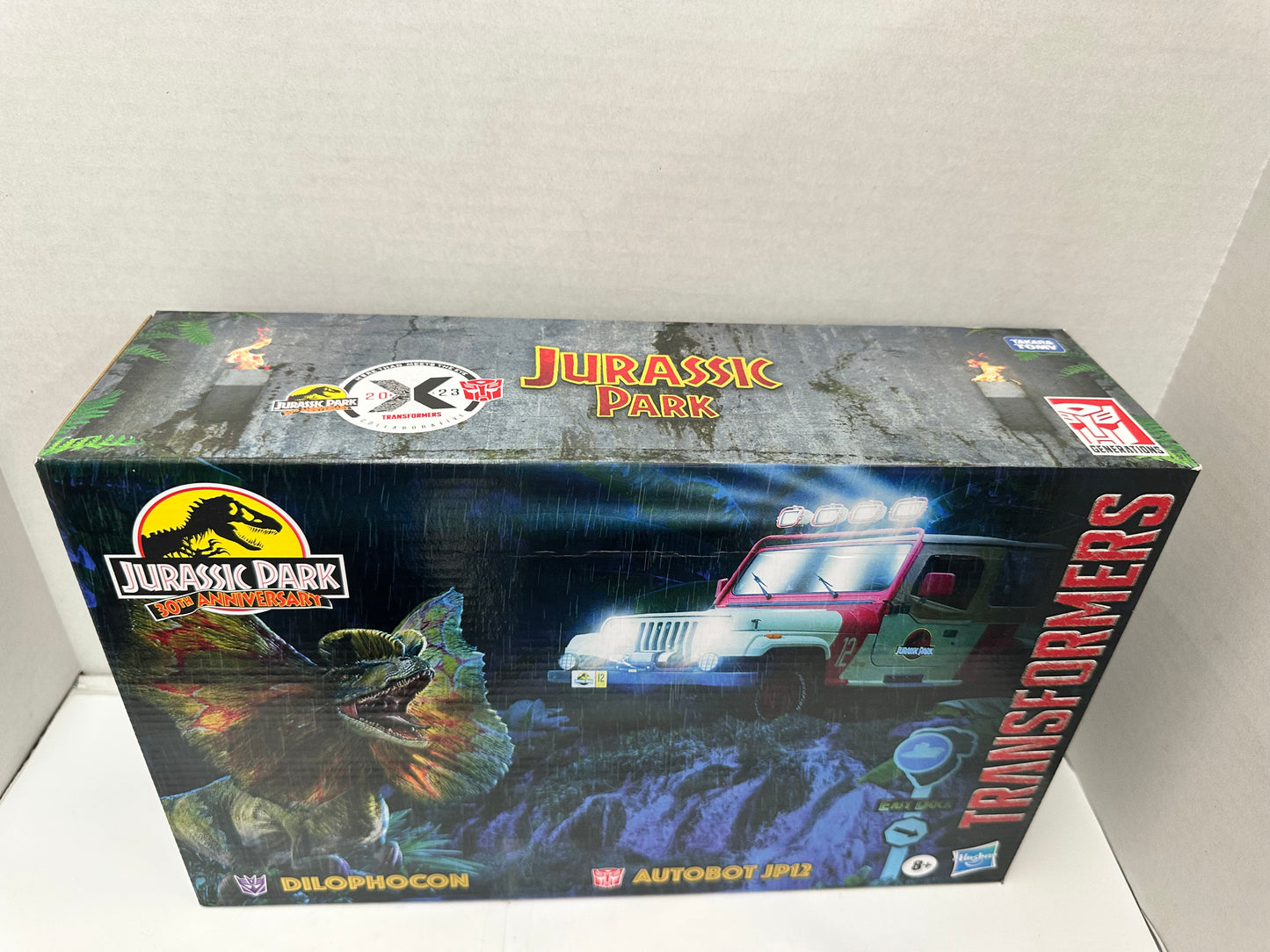 Transformers x Jurassic Park Dilophocon & Autobot JP12 Figure 2 Pack Hasbro New