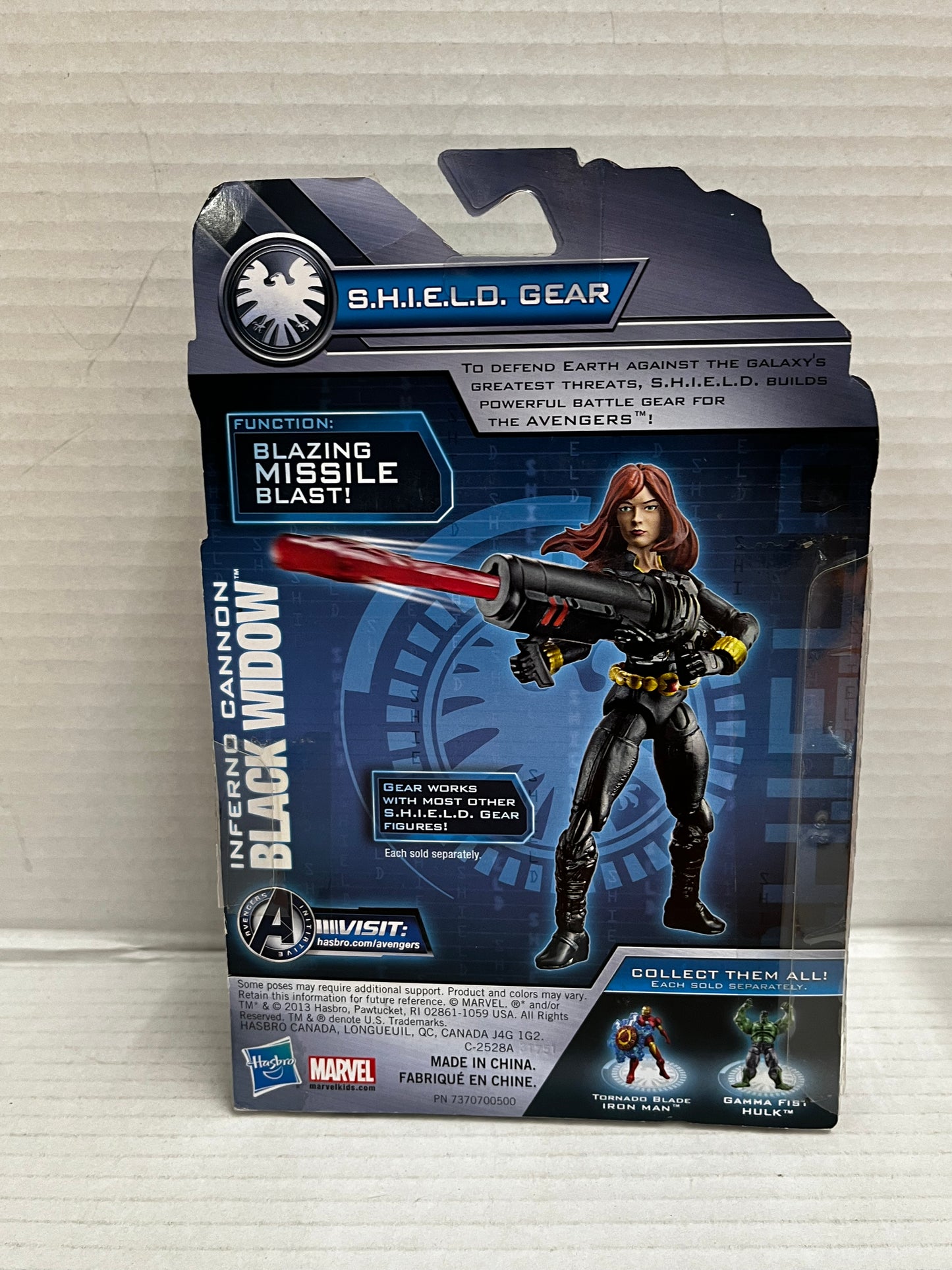 MARVEL AVENGERS ASSEMBLE S.H.I.E.L.D. GEAR COSMIC INFERNO CANNON BLACK WIDOW
