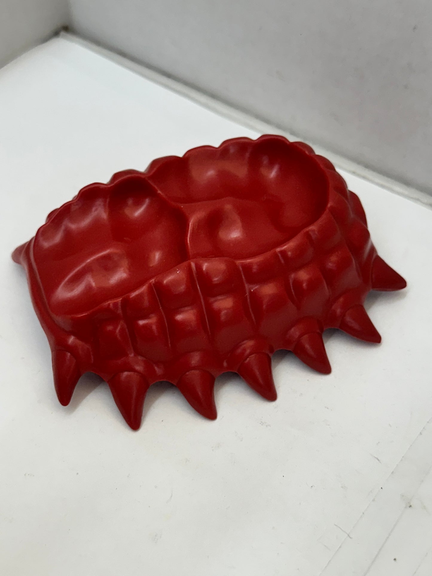 Vintage 1987 Definitely Dinosaurs Dozer Triceratops saddle Seat Red Chair