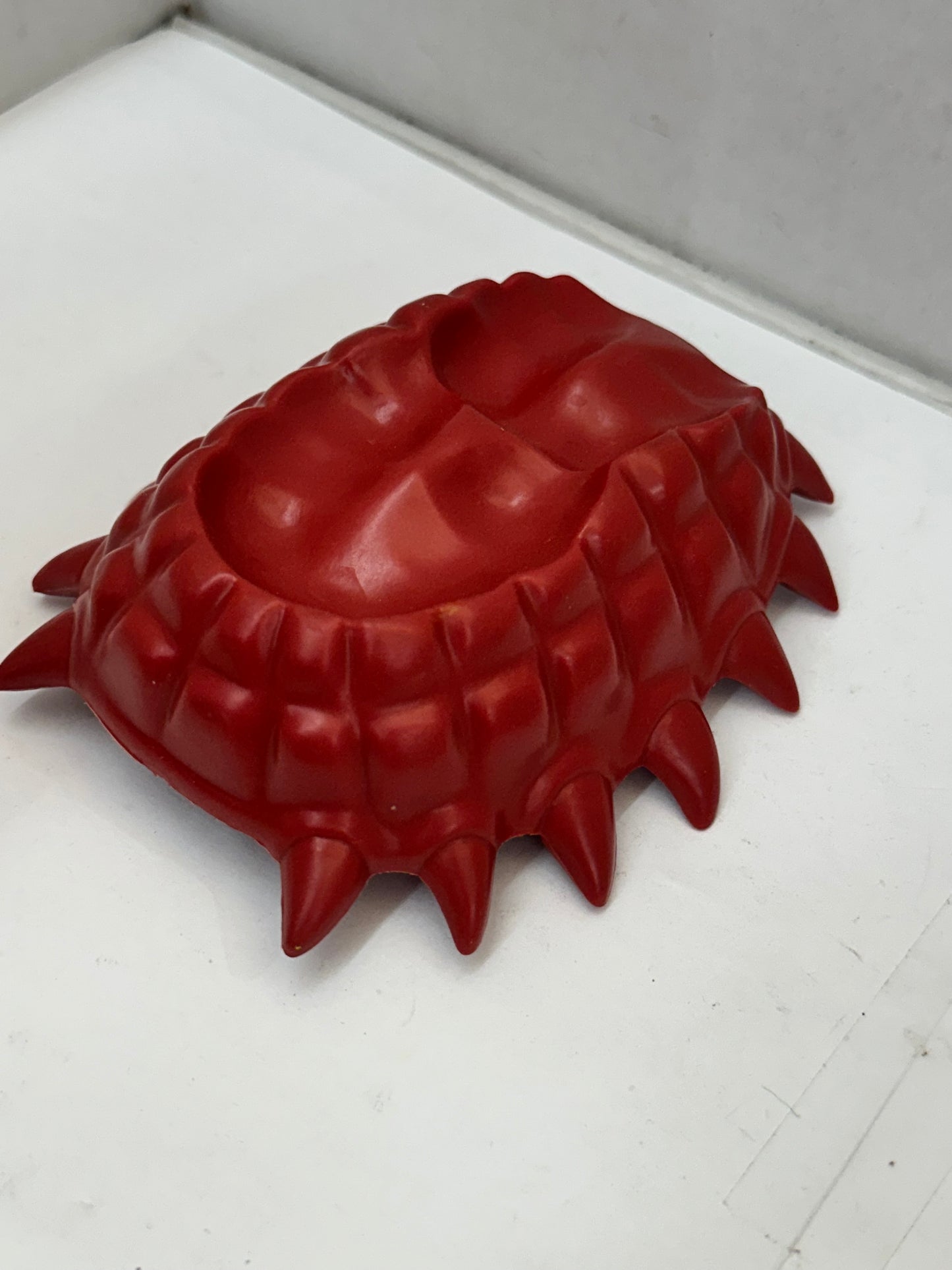 Vintage 1987 Definitely Dinosaurs Dozer Triceratops saddle Seat Red Chair