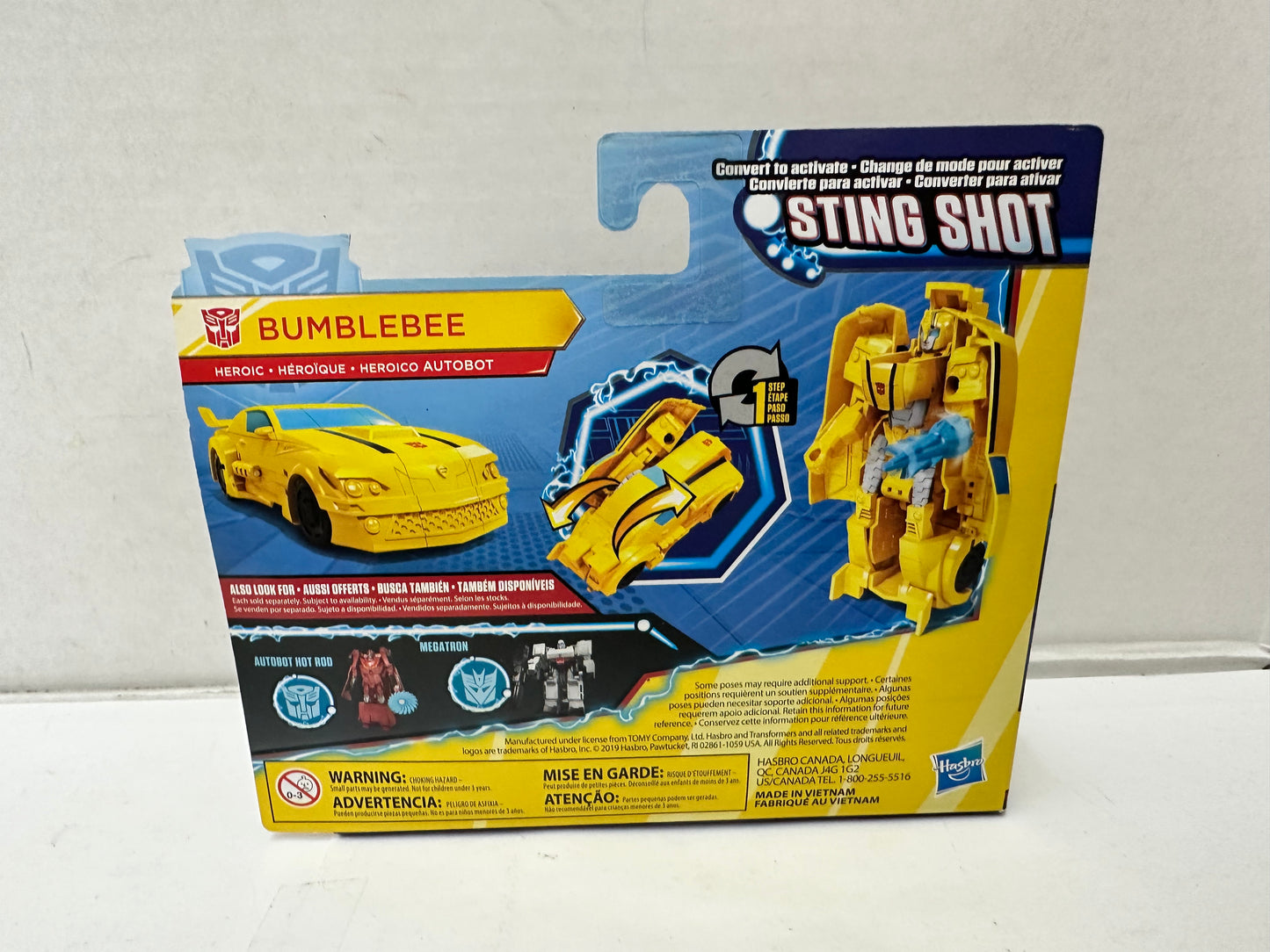 Hasbro 1 Step Changer BUMBLEBEE Transformers Cyberverse 2019