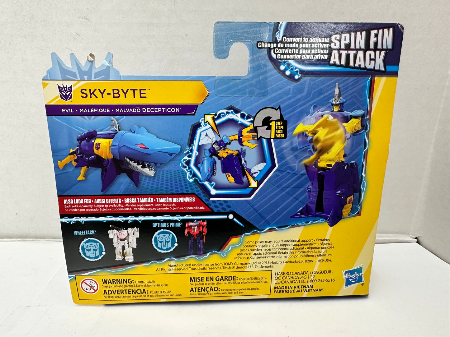 Transformers Toys Cyberverse Action Attackers 1-Step Changer Skybyte